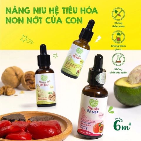 Set 3 chai dầu ăn dặm núng nính Mămmy