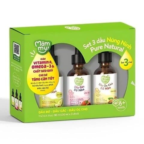 Set 3 chai dầu ăn dặm núng nính Mămmy