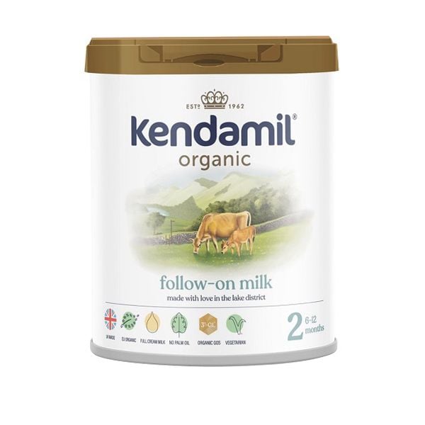 Sữa Kendamil Organic Số 2 (800g) – Sữa Hữu Cơ Nguyên Kem ( 6–12th )