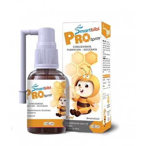 Xịt Họng Giảm Ho, Đau Họng & Viêm Phế Quản Smartbibi Pro Spray 15ml