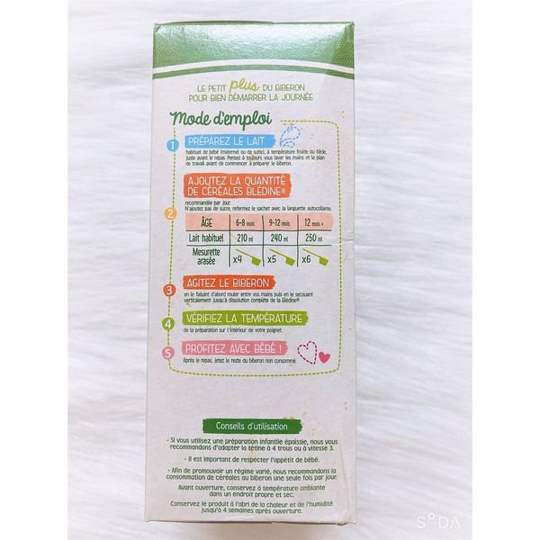 Bột lắc Bledia pháp cho bé