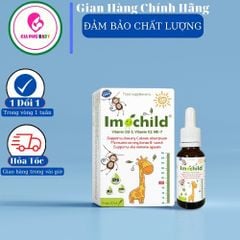 Vitamin D3 và K2 Imochild lọ 20 ml - dùng được cho trẻ sơ sinh