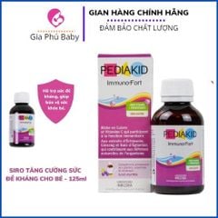 Siro Pediakid immuno Fort phát triển toàn diện cho bé - tăng đề kháng,chống còi xương, ăn ngon, bổ máu (Chai 125ml)