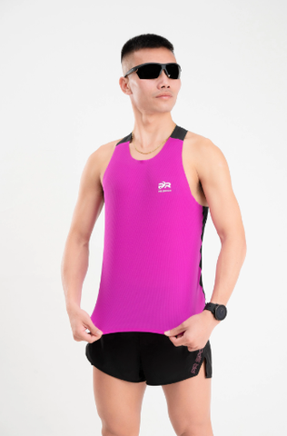  Áo Chạy Bộ PR SPORT màu tím đen 