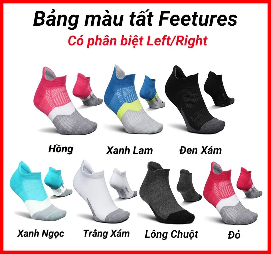 Tất Chạy Bộ FEETURES, Tất Thể Thao Giá Tốt