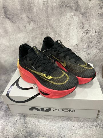  Giày Chạy Bộ NIKE Air Zoom Alphafly Next% 2/ BLACK YELLOW ORANGE 