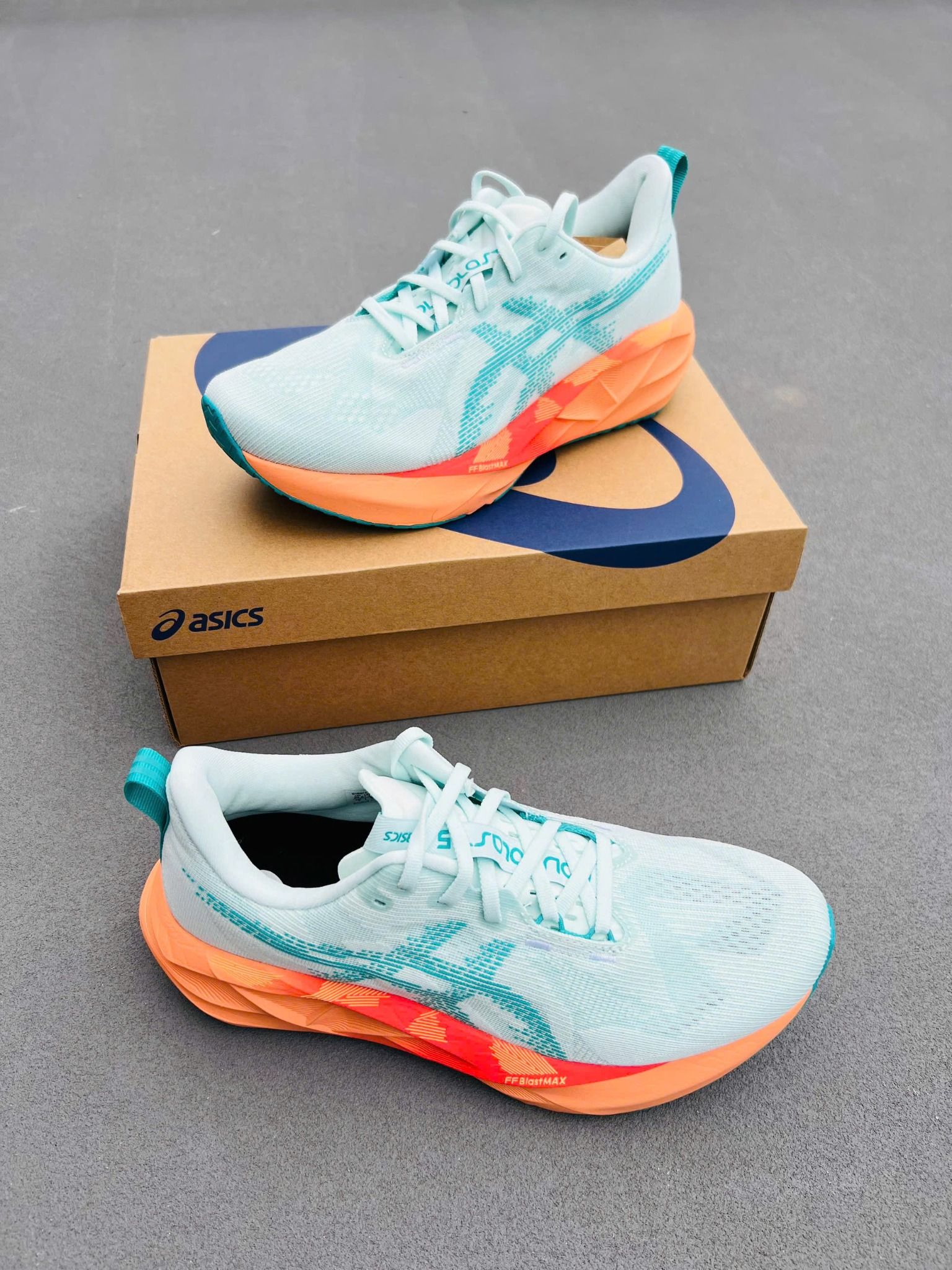 Giày Chạy Bộ ASICS Novablast 5 'Soothing Sea Wave Teal' 1011B974-400