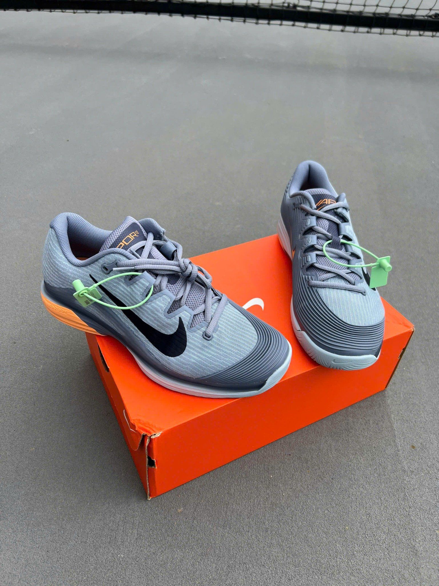 Giày Tennis/Pickleball Nike Vapor 12 - FV5552-400 - Ghi Xám
