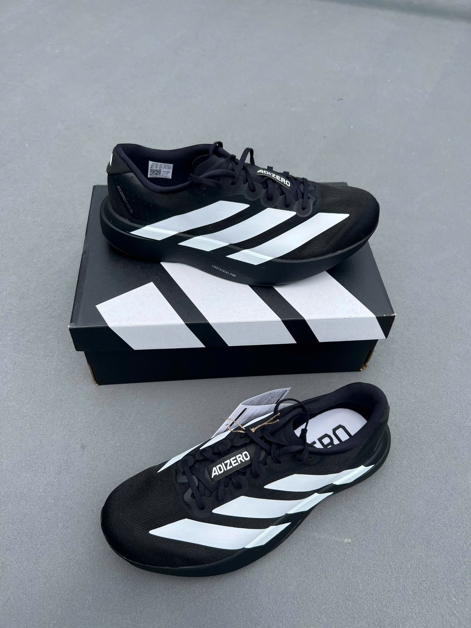 Giày Chạy Bộ Adizero Evo SL Đen - JR7149