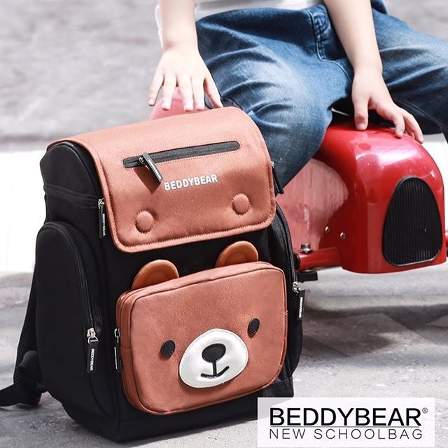  Balo BeddyBear / Beddy Bear Thỏ pipi màu Nâu cho bé trai, bé gái tiểu học từ 6 tuổi - 12 tuổi, chống gù lưng cho bé, tặng kèm túi giấy / BJX-XS-001-NAU 