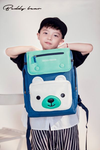  Balo Beddybear Thỏ PiPi Trắng Xanh dành cho Bé Cấp 1 từ 06 tuổi trở lên -XS-TRANGXANH 