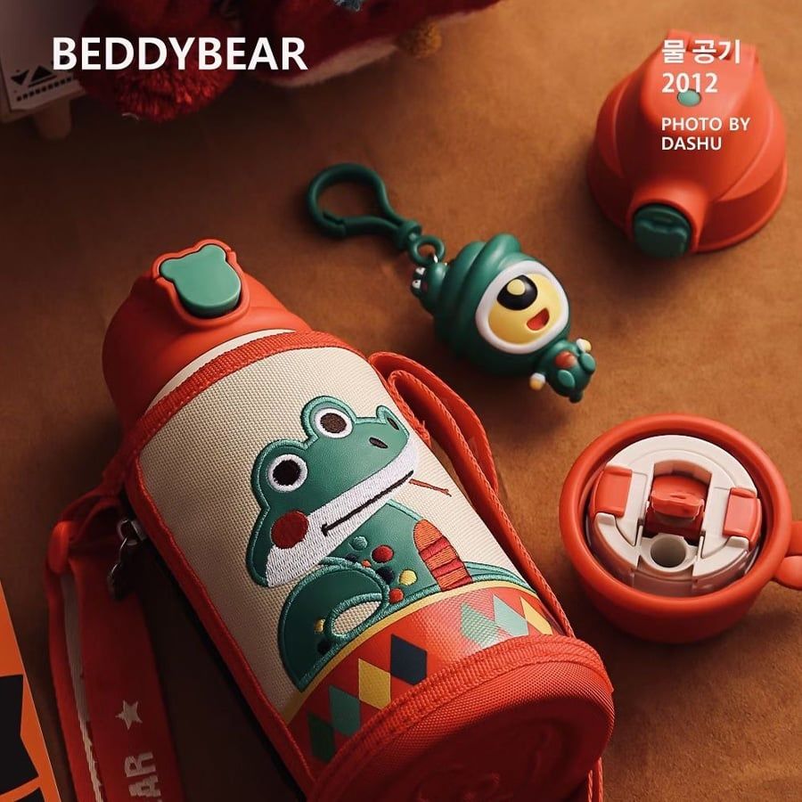  Bình giữ nhiệt Beddybear/ Beddy Bear hìnhcon Rắn cho bé trai, bé gái từ 2 tuổi-12 tuổi / mầm non / tiểu học, inox cao cấp 316 / dung tích 630ml / TẶNG kèm móc khoá / RT104-630-RAN 