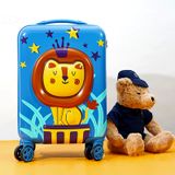  Vali kéo trẻ em BeddyBear Beddy Bear họa tiết Sư Tử cho bé trai, bé gái từ 4 tuổi chống va đập, bánh xe xoay 360 độ -LV-SUTU 