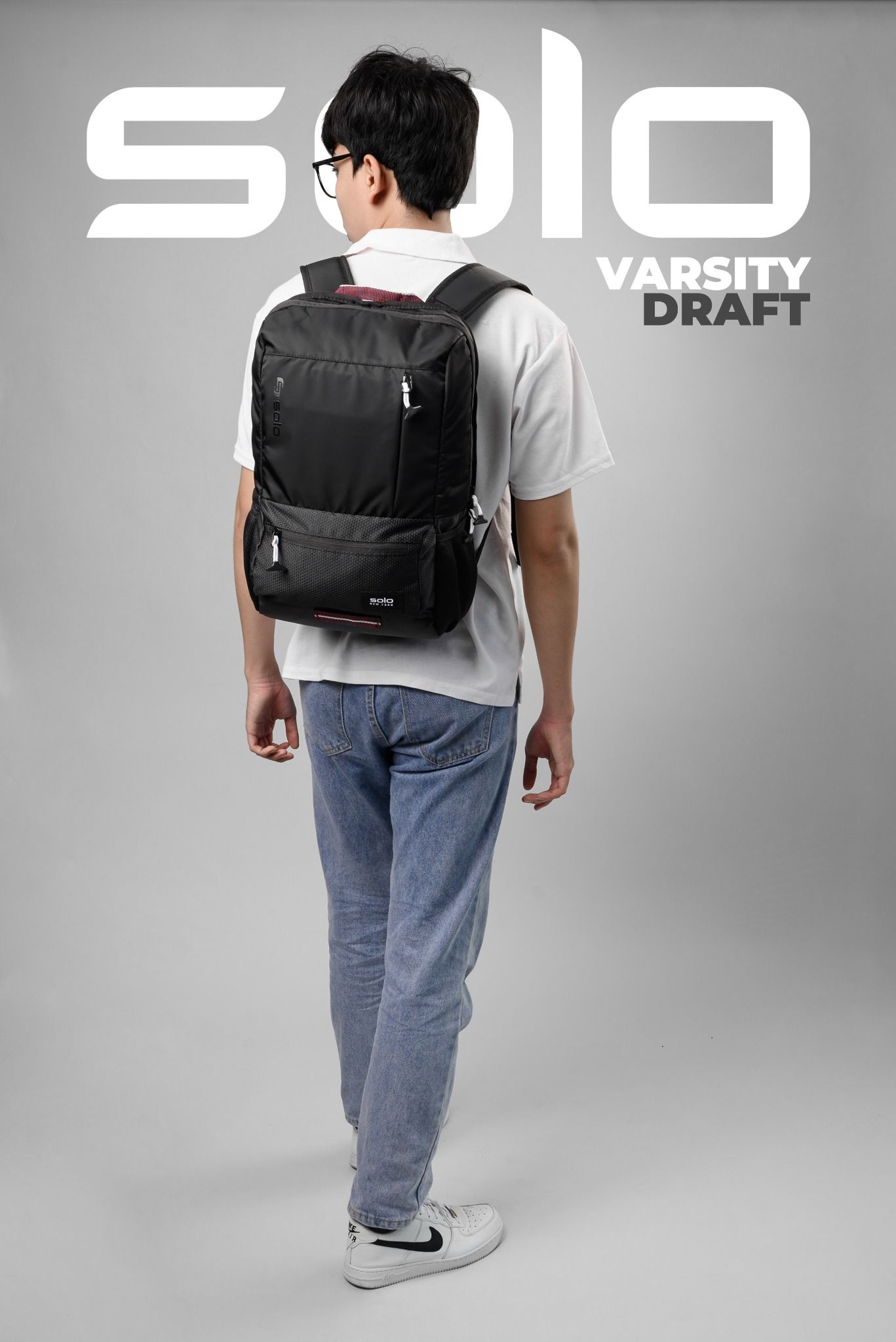  Balo SOLO Varsity Draft 15.6 inch - Đen - VAR701-4 