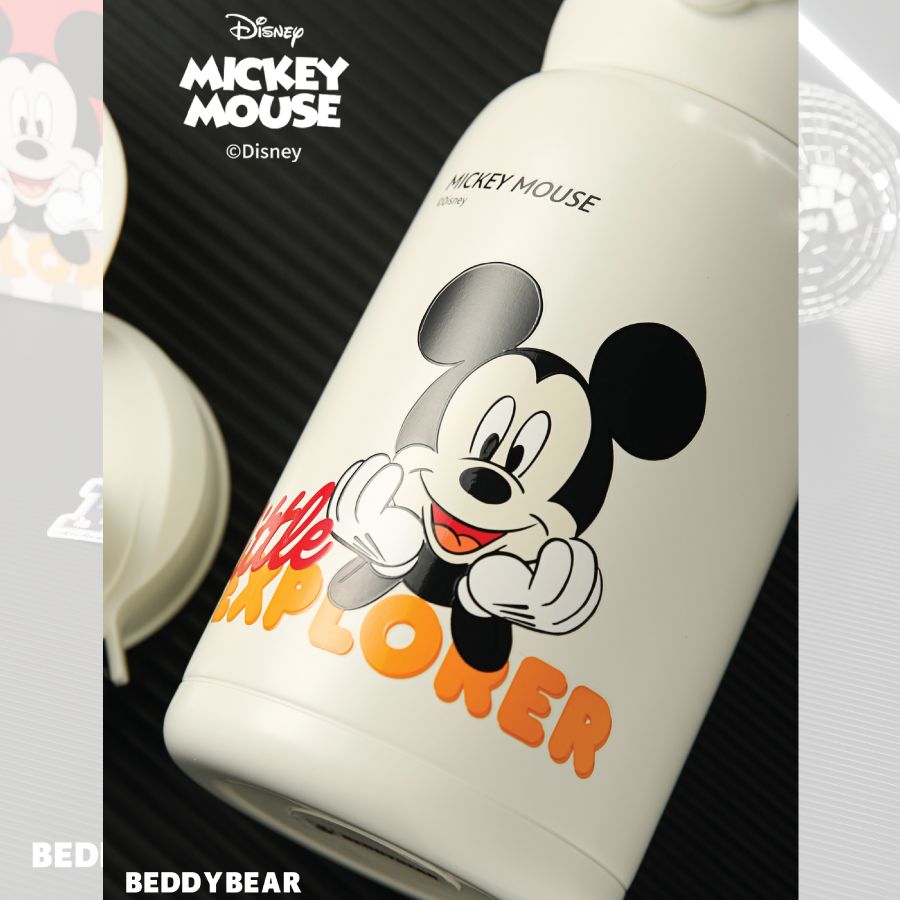  Bình giữ nhiệt trẻ em Beddybear - Chuột Micky - 3 Nắp thay thế - Phiên bản ĐẶC BIỆT - Dung tích 630ml - RT105-630-MICKY 