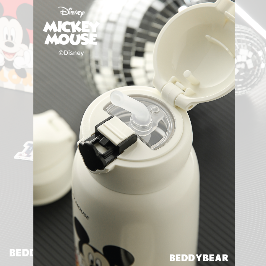  Bình giữ nhiệt trẻ em Beddybear - Chuột Micky - 3 Nắp thay thế - Phiên bản ĐẶC BIỆT - Dung tích 630ml - RT105-630-MICKY 