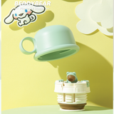  Bình giữ nhiệt Cho Bé Beddy bear - Dung tích 630ml - 3 Nắp thay thế - Phiên bản Chó Cinnamoroll - Thép Không gỉ 316 