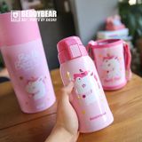  Combo Balo và Bình nước giữ nhiệt trẻ em BEDDYBEAR họa tiết Kỳ Lân 