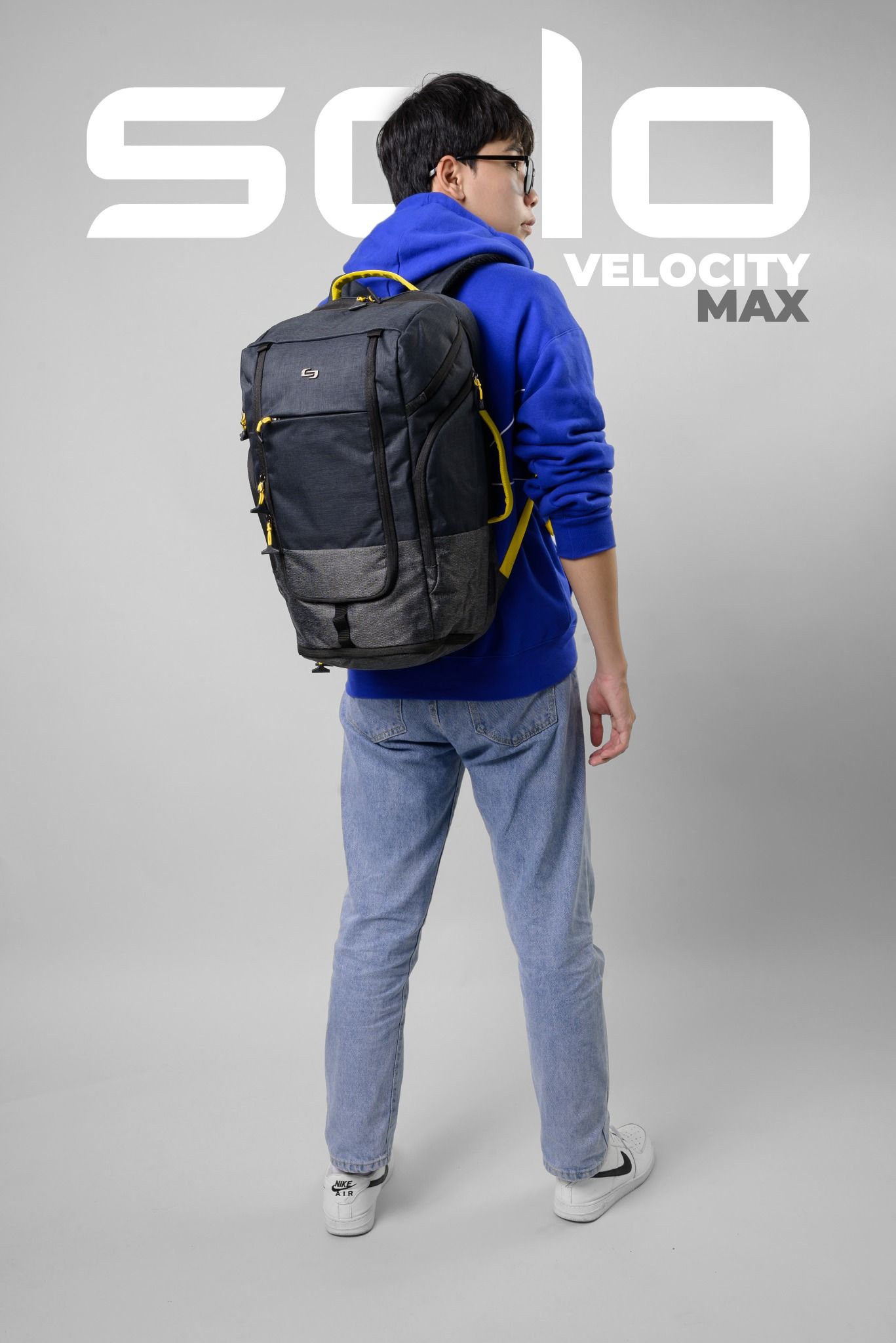  Balo Solo Velocity Max Backpack 17.3 inch - ACV732 . Phù hợp du lịch ngắn ngày . Nhiều ngăn tiện dụng và có Ngăn Đựng Giày Riêng - Chính hãng bảo hành 05 năm 