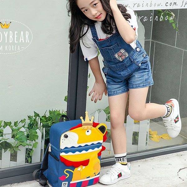  Balo trẻ em Beddybear / Beddy Bear họa tiết 3D Sư Tử cho bé trai, bé gái học tiểu học từ 6 tuổi trở lên, thiết kế chống gù / BJX-YE-002-SUTU 