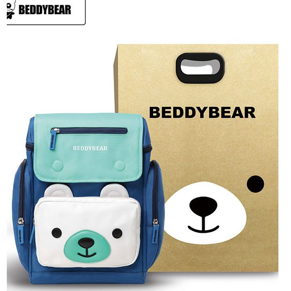  Balo BeddyBear / Beddy Bear Thỏ pipi màu Xanh dương cho bé trai, bé gái tiểu học từ 6 tuổi - 12 tuổi, chống gù lưng cho bé, tặng kèm túi giấy / BJX-XS-001-XANH 