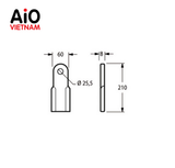  T40005141R- Lưỡi phay rác thẳng 
