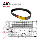  RGV3214000001- RGV3214000036- BELT 4HBJ1555- Dây curoa bản 4 4HBJ1555 