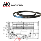  RGV3214000004- V-BELT SB123- Dây curoa SB123 