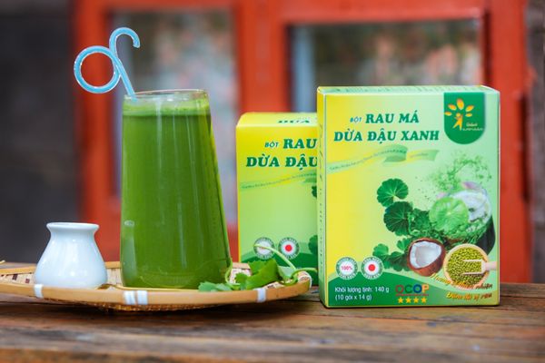 Combo 3 hộp Bột rau má đường phèn và 3 hộp Bột rau má dừa đậu xanh Dalat ichifoods