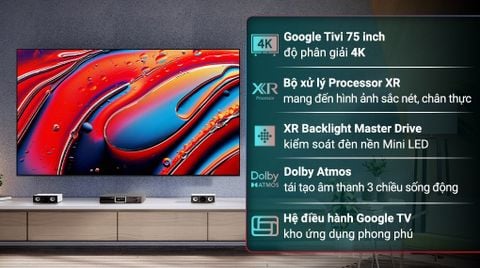 Bravia 9 Mini LED Sony 4K 75 inch K-75XR90