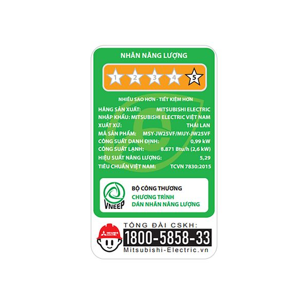 Máy lạnh Mitsubishi Electric Inverter 1 HP MSY/MUY JW25VF