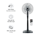 Quạt đứng Sharp 3 cánh PJ-S40RV-DG 50W