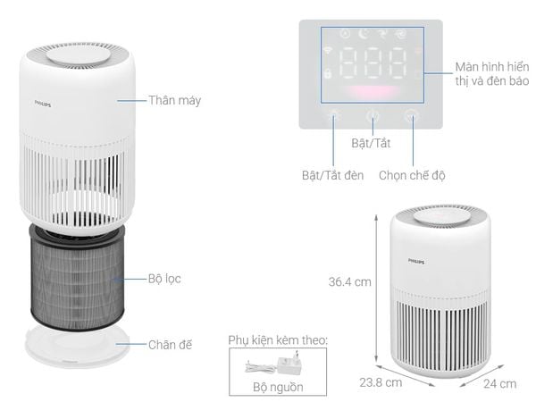 Máy lọc không khí Philips AC0950/10 23W