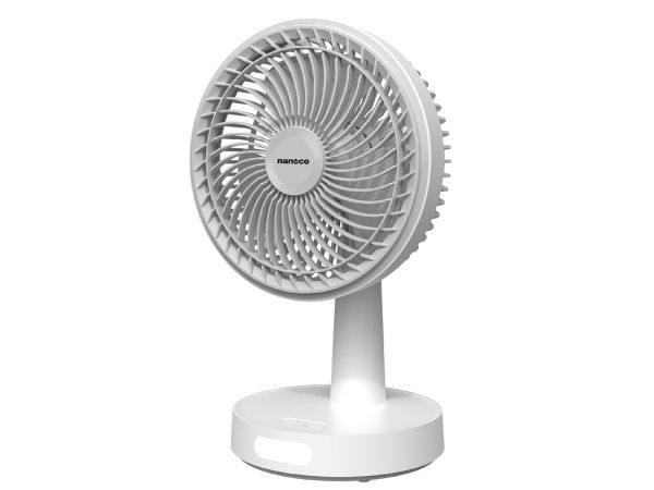 Quạt sạc Nanoco NRF6536W (màu trắng)