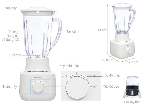 Máy xay sinh tố Panasonic MX-EP5111WRA