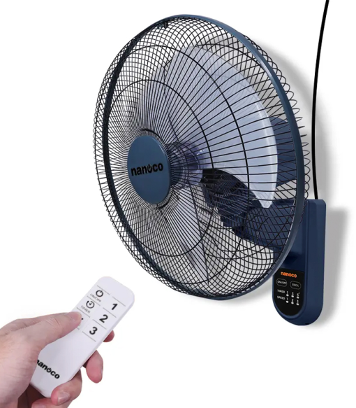 Quạt treo Nanoco NWF1612RC-BL Xanh