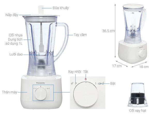 Máy xay sinh tố Panasonic MX-EP3111WRA