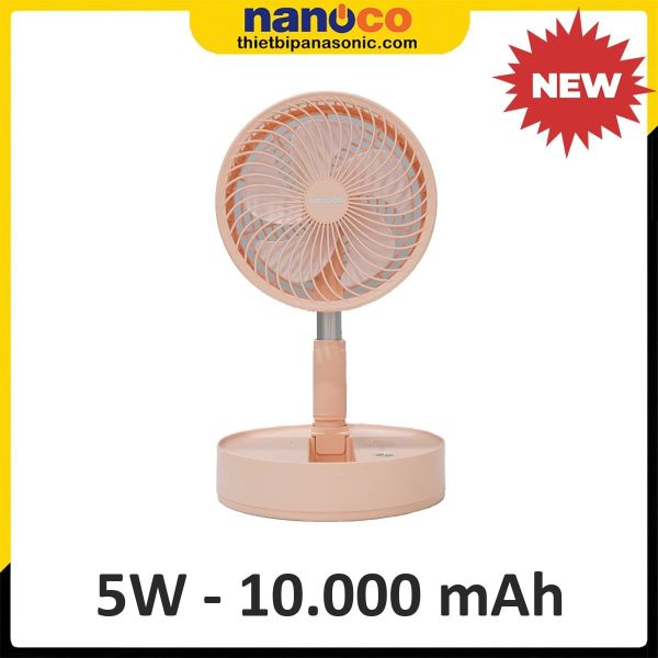 Quạt sạc điện gấp gọn Nanoco NFF1618P