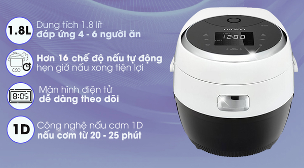 Nồi cơm điện tử Cuckoo 1.8 lít CR-1010F