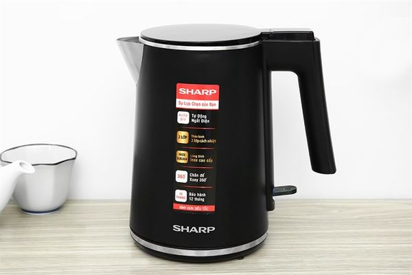 Ấm đun siêu tốc Sharp 1 lít EKJ-10DVPS-BK