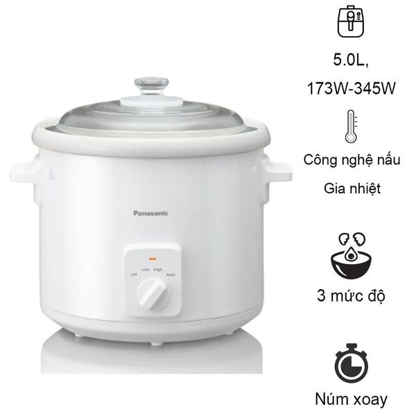 Nồi Nấu Chậm 5 lít Panasonic NF-N51AWRA