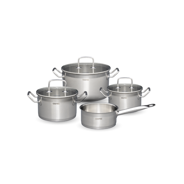 Bộ Nồi Cao Cấp Inox 3 Đáy Carez CPC656SI-04 món