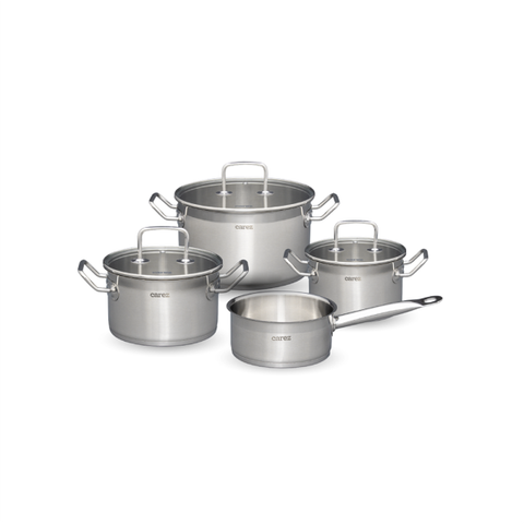 Bộ Nồi Cao Cấp Inox 3 Đáy Carez CPC656SI-04 món