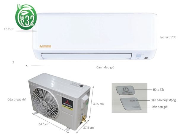 Máy lạnh Mitsubishi Heavy Inverter 1 HP SRK10YZP-W5