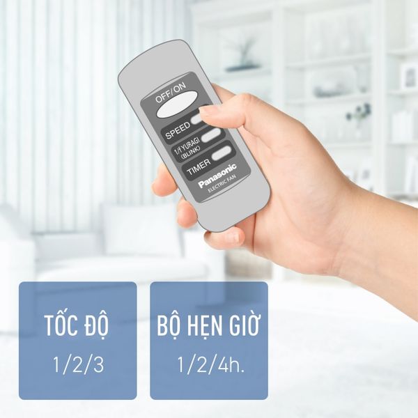 Quạt đứng Panasonic F307KHB Xanh