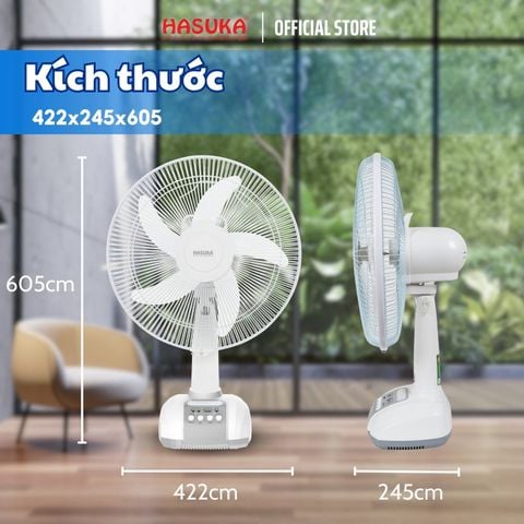 Quạt sạc Hasuka HSK-385