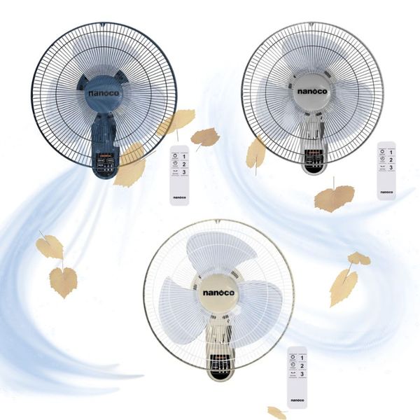 Quạt treo Nanoco NWF1612RC-BL Xanh