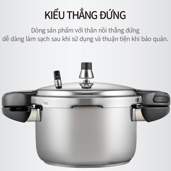 Nồi áp suất Inox đáy từ 5.3 lít PoongNyun HNVPC-10(IH)