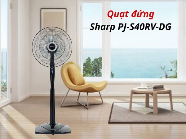 Quạt đứng Sharp 3 cánh PJ-S40RV-DG 50W