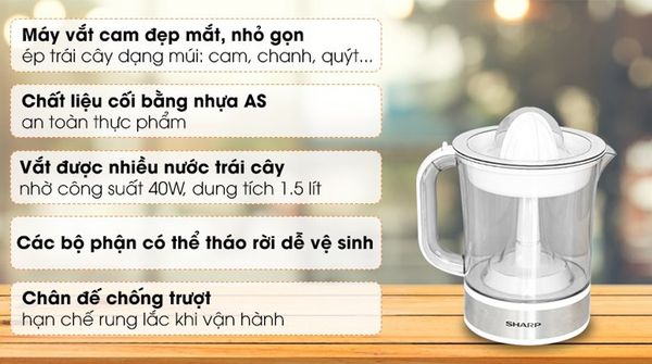 Máy vắt cam Sharp EJ-J415-WH